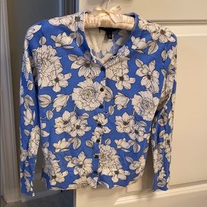 Banana republic blue cardigan